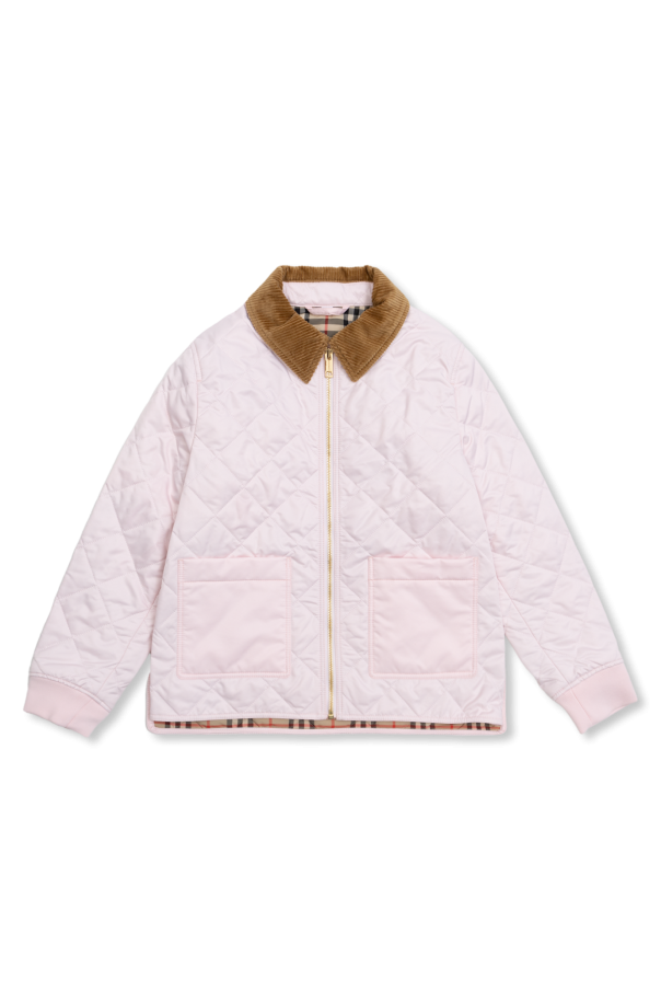 Tgkb5Shops Ukraine Pink Quilted jacket Burberry Kids burberry marine sketch intarsia jumper item